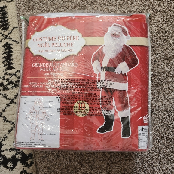 Plush Santa Suit Adult Standard - Picture 6 of 10